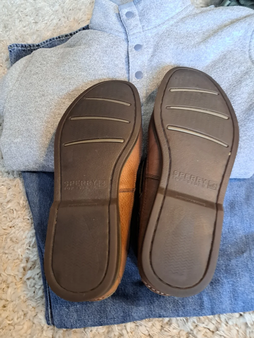 Sperry Brown Leather Boat Shoes